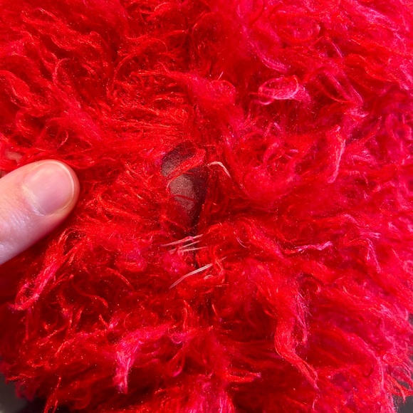 Valentine’s Day Red Fuzzy Monkey Stuffed Animal - Picture 7 of 9